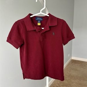 Cotton Mesh Polo Shirt- Color Harvard Wine